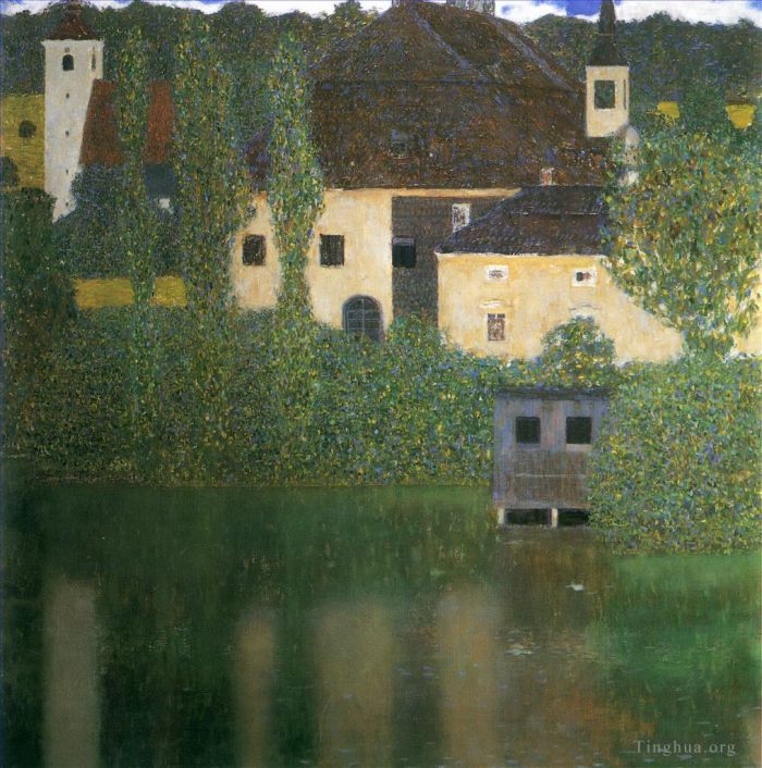 古斯塔夫·克林姆 的油画作品 -  《水上城堡》