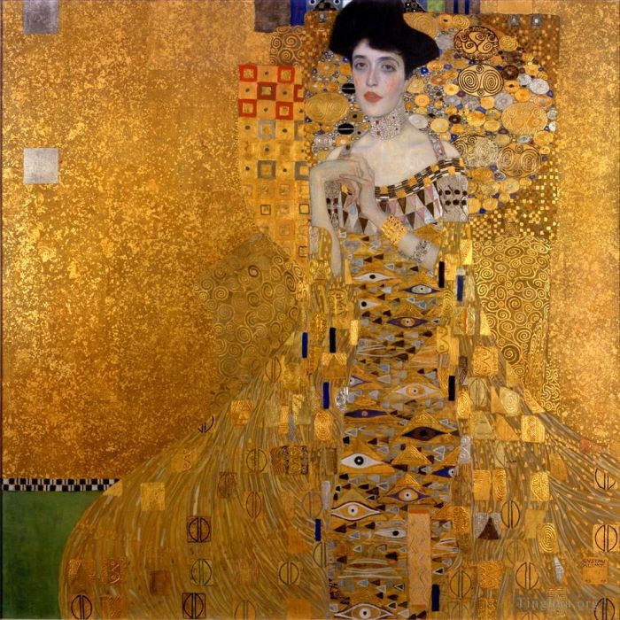 古斯塔夫·克林姆 的油画作品 -  《金衣女人》