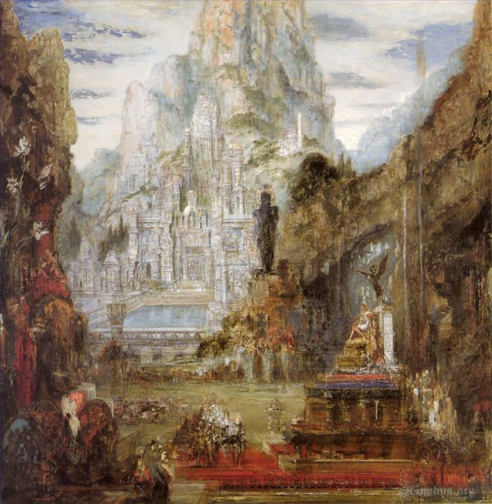 居斯塔夫·莫罗 的油画作品 -  《亚历山大大帝的胜利》