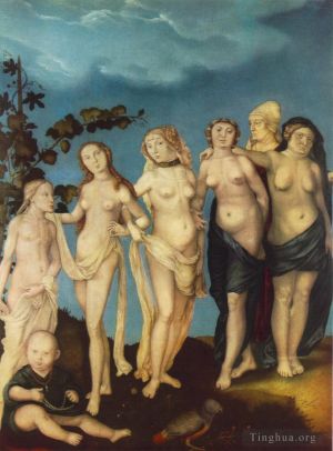 古董油画《The Seven Ages Of Woman》
