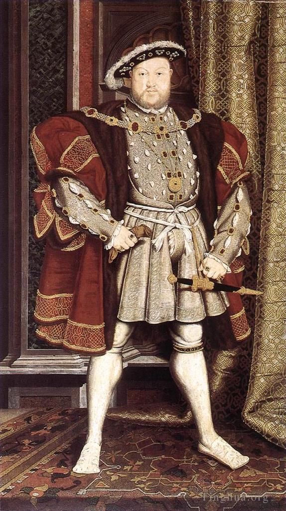 小汉斯·贺尔拜因 的油画作品 -  《亨利八世》