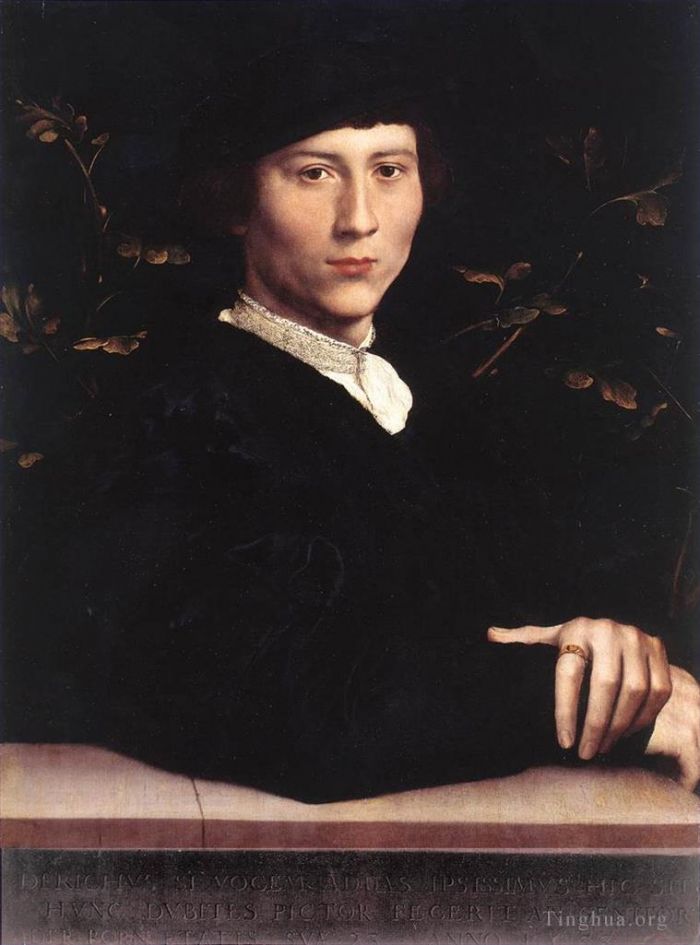 小汉斯·贺尔拜因 的油画作品 -  《德里希·玻恩的肖像》