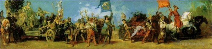 汉斯·马卡特 的油画作品 -  《战争庆典》