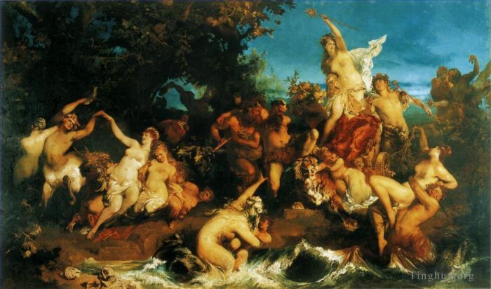 汉斯·马卡特 的油画作品 -  《阿丽阿德涅的胜利》