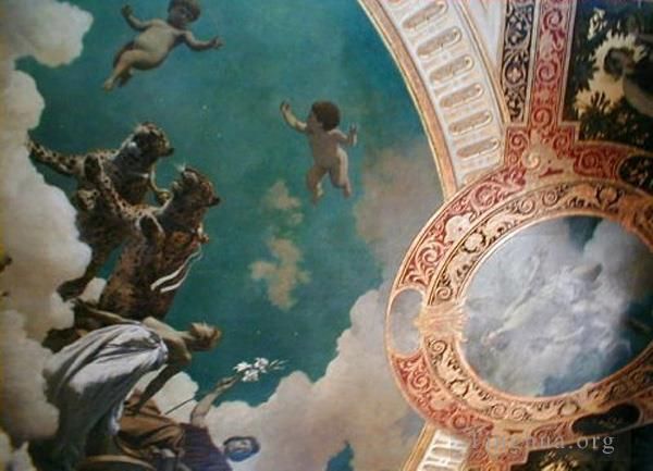 汉斯·马卡特 的油画作品 -  《爱马仕别墅天花板画》