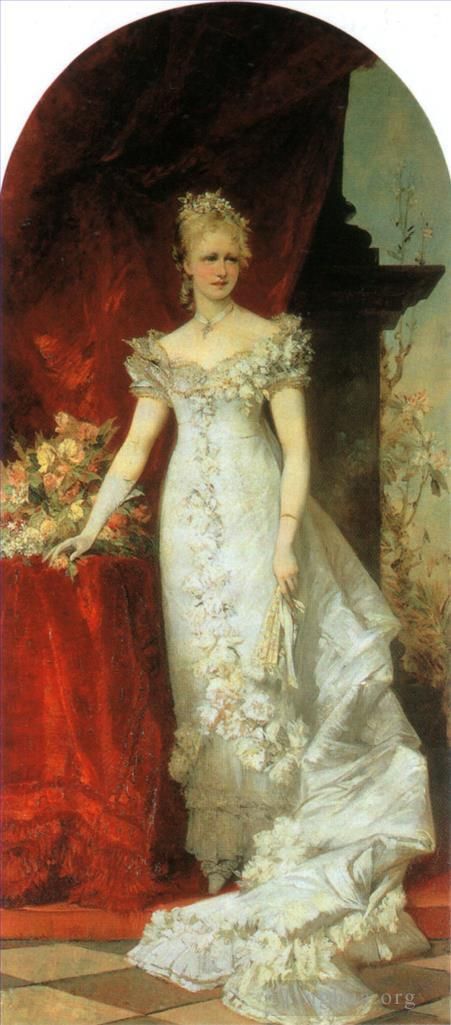 汉斯·马卡特 的油画作品 -  《斯蒂芬妮王妃》