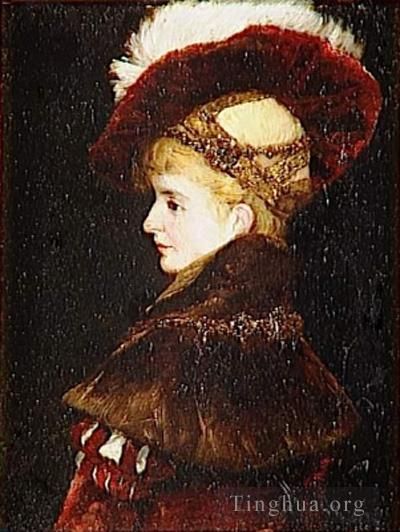 汉斯·马卡特 的油画作品 -  《服装女性肖像》