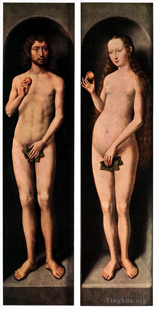汉斯·梅姆林作品《亚当和夏娃,1485》