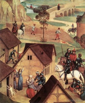 艺术家汉斯·梅姆林作品《基督的降临和凯旋,1480detail1》