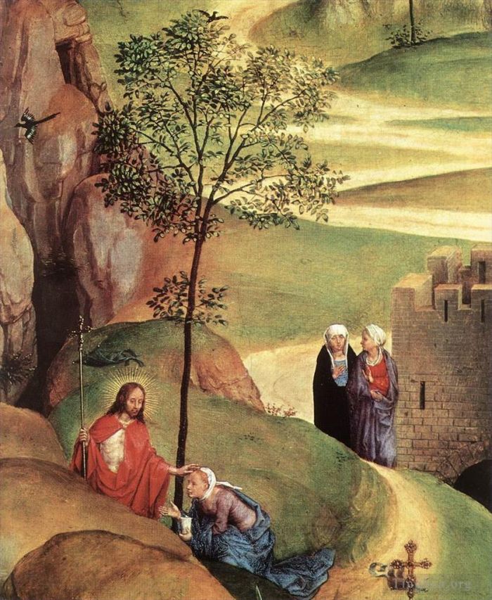 汉斯·梅姆林 的油画作品 -  《基督的降临和凯旋,1480detail2》