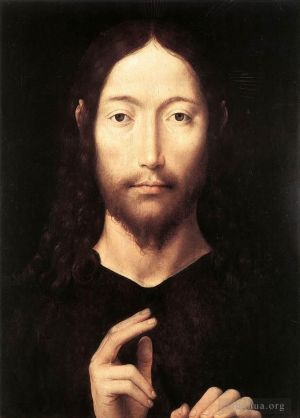 艺术家汉斯·梅姆林作品《基督赐福,1478》