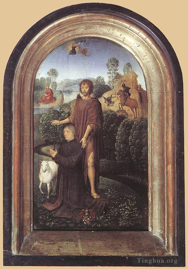 汉斯·梅姆林 的油画作品 -  《让·德塞利埃的双联画,1475II》