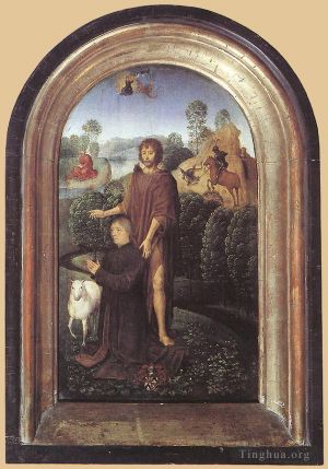 艺术家汉斯·梅姆林作品《让·德塞利埃的双联画,1475II》