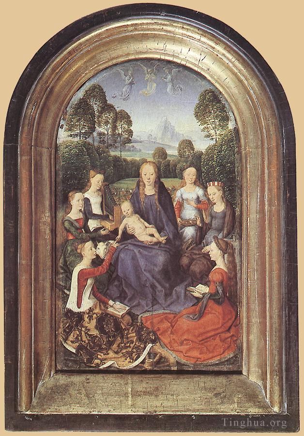 汉斯·梅姆林 的油画作品 -  《让·德塞利埃的双联画,1475I》