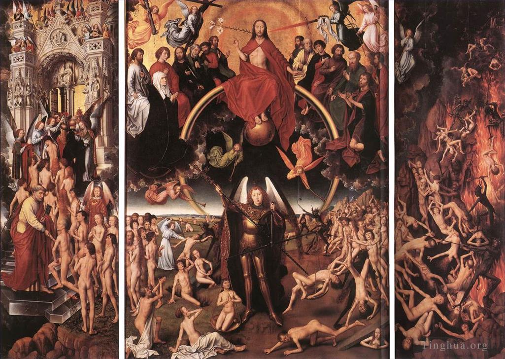 汉斯·梅姆林作品《最后的审判三联画,1467,年开放》