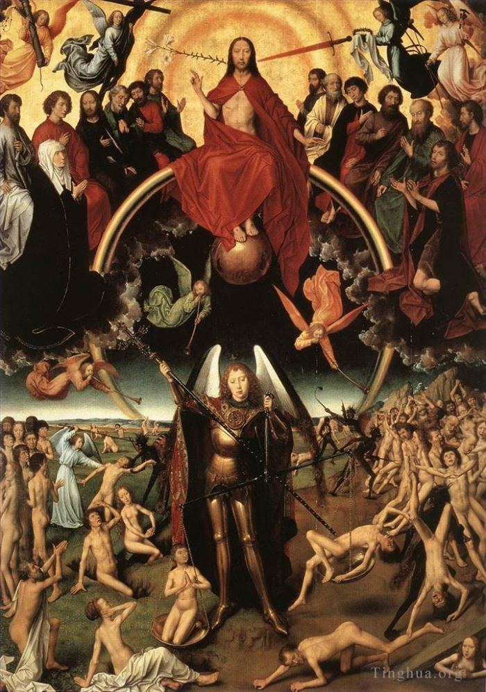 汉斯·梅姆林 的油画作品 -  《最后的审判三联画开放,1467detail4》