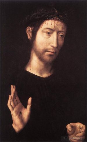 艺术家汉斯·梅姆林作品《悲伤之人,1480》