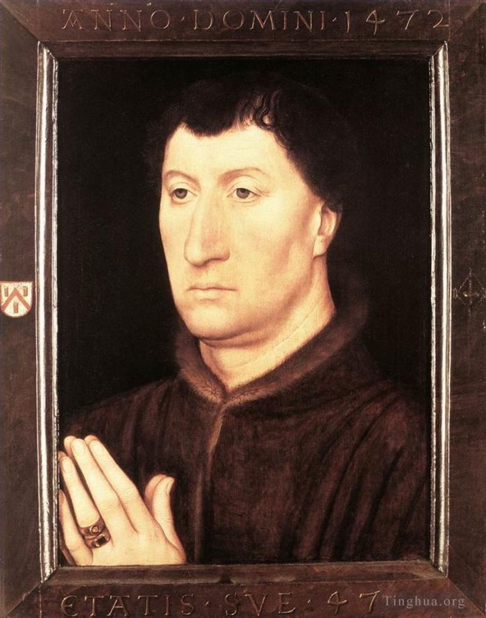 汉斯·梅姆林 的油画作品 -  《吉尔斯·乔伊肖像,1472》