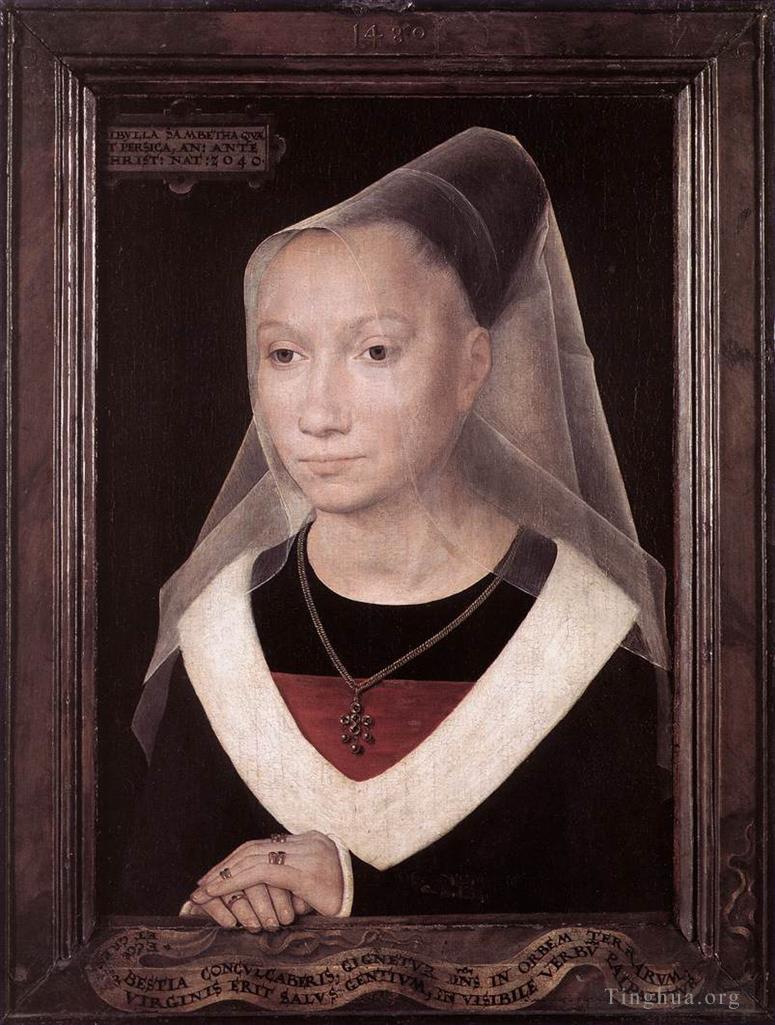 汉斯·梅姆林作品《一位年轻女子的肖像,1480》
