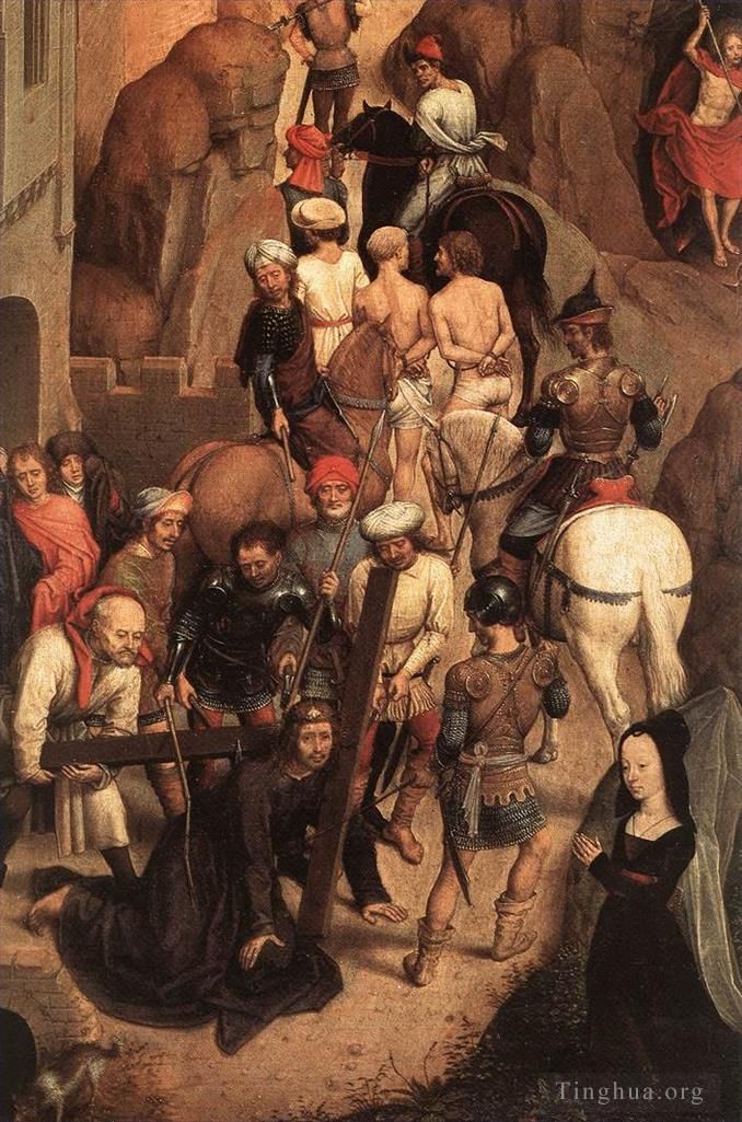 汉斯·梅姆林 的油画作品 -  《基督受难场景,1470detail3》