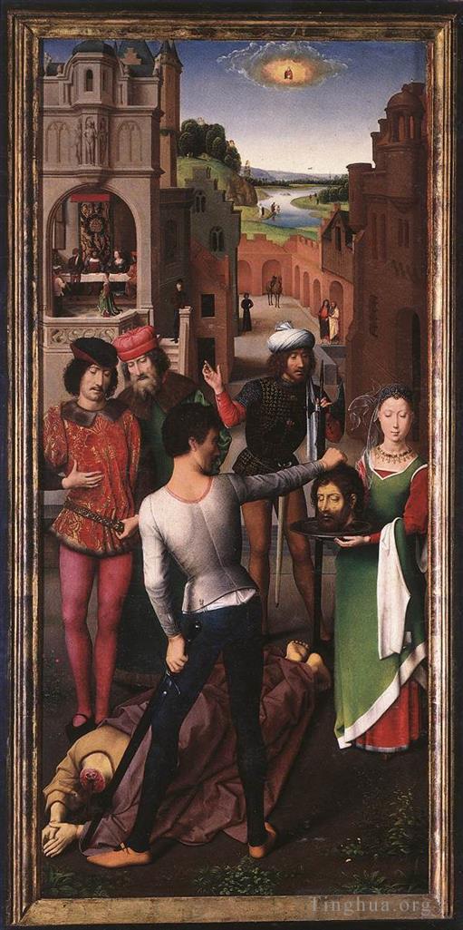 汉斯·梅姆林作品《圣约翰祭坛画,147detail1左翼》