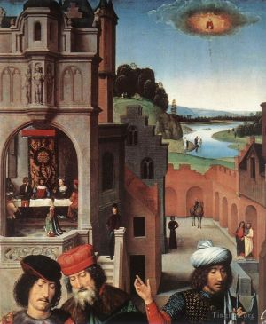 艺术家汉斯·梅姆林作品《圣约翰祭坛画,147detail3左翼》