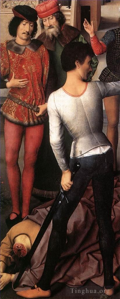 汉斯·梅姆林 的油画作品 -  《圣约翰祭坛画,147detail4左翼》