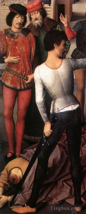 艺术家汉斯·梅姆林作品《圣约翰祭坛画,147detail4左翼》