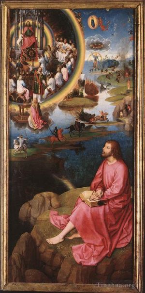 艺术家汉斯·梅姆林作品《圣约翰祭坛画,147detail8右翼》