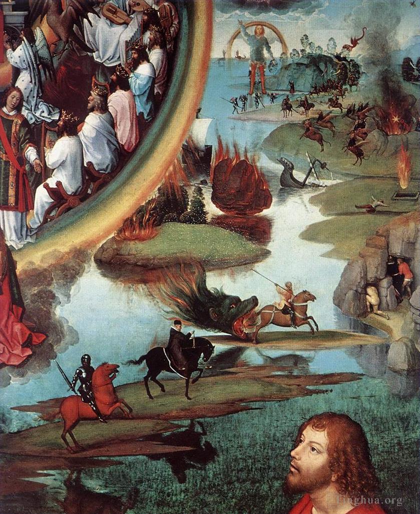汉斯·梅姆林作品《圣约翰祭坛画,147detail,右翼》