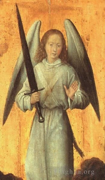 汉斯·梅姆林 的油画作品 -  《大天使米迦勒,1479》