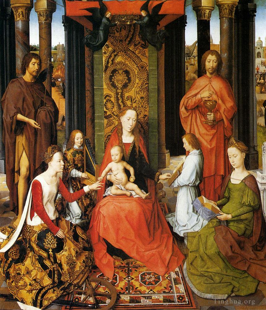 汉斯·梅姆林作品《亚历山大圣凯瑟琳的神秘婚姻》