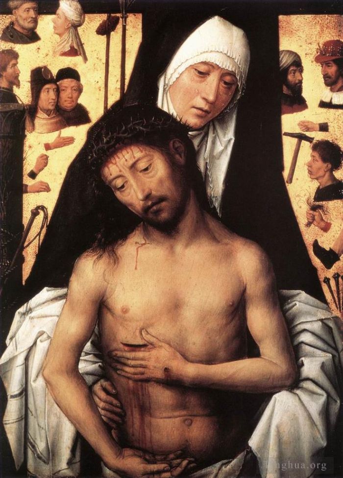 汉斯·梅姆林 的油画作品 -  《圣母展示悲伤之人,1475,或,1479》
