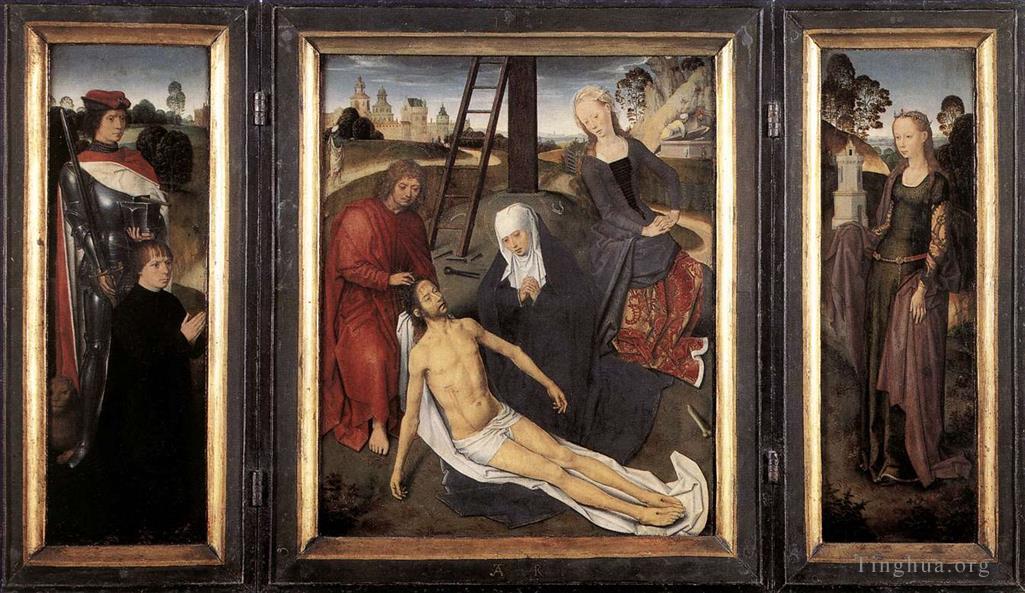 汉斯·梅姆林作品《阿德里安·缰绳三联画,1480》