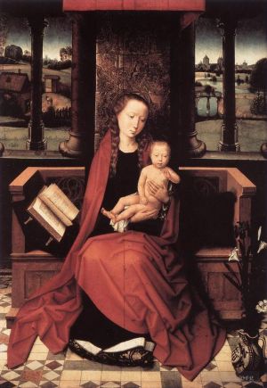 艺术家汉斯·梅姆林作品《1480,年圣母子登基》