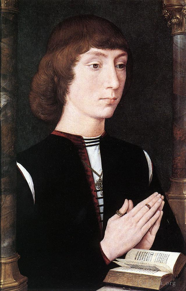 汉斯·梅姆林作品《祈祷中的年轻人,1475》