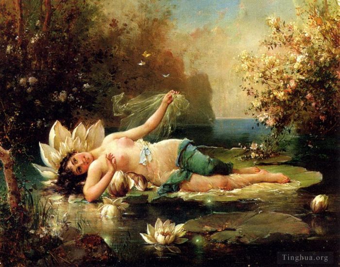 汉斯·查兹卡 的油画作品 -  《水田园2》