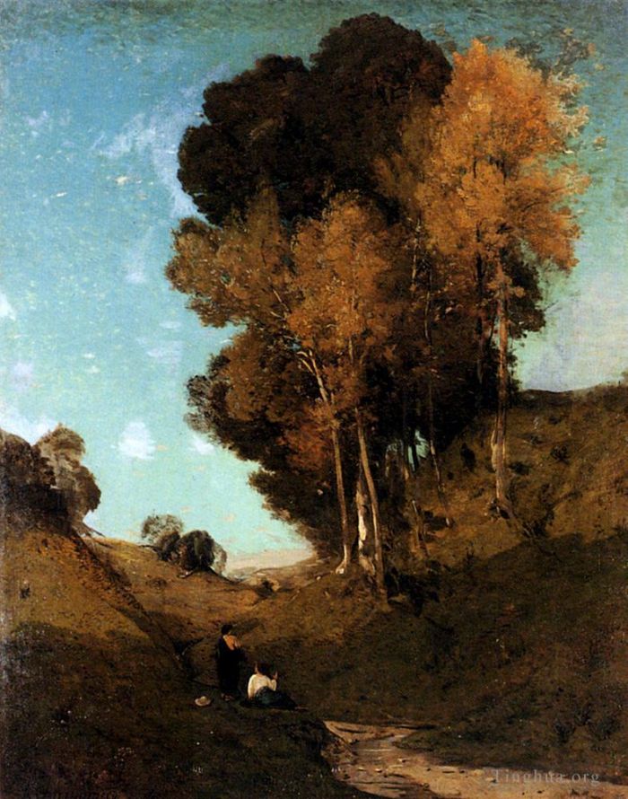 亨利·哈伯尼斯 的油画作品 -  《罗马坎帕尼拉文纪念品》