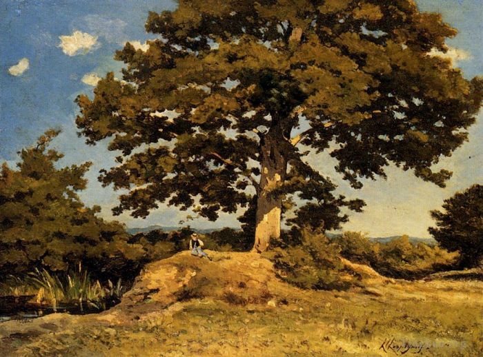 亨利·哈伯尼斯 的油画作品 -  《大树》