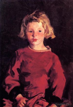 艺术家亨利·罗伯特作品《布丽吉特红衣》