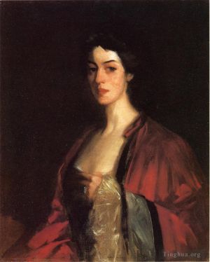 艺术家亨利·罗伯特作品《凯瑟琳·塞西尔·桑福德的肖像》