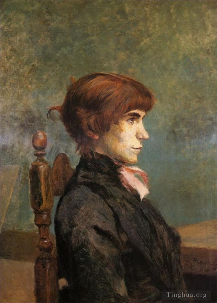 亨利·德·图卢兹·劳特累克 的油画作品 -  《珍妮·温兹》