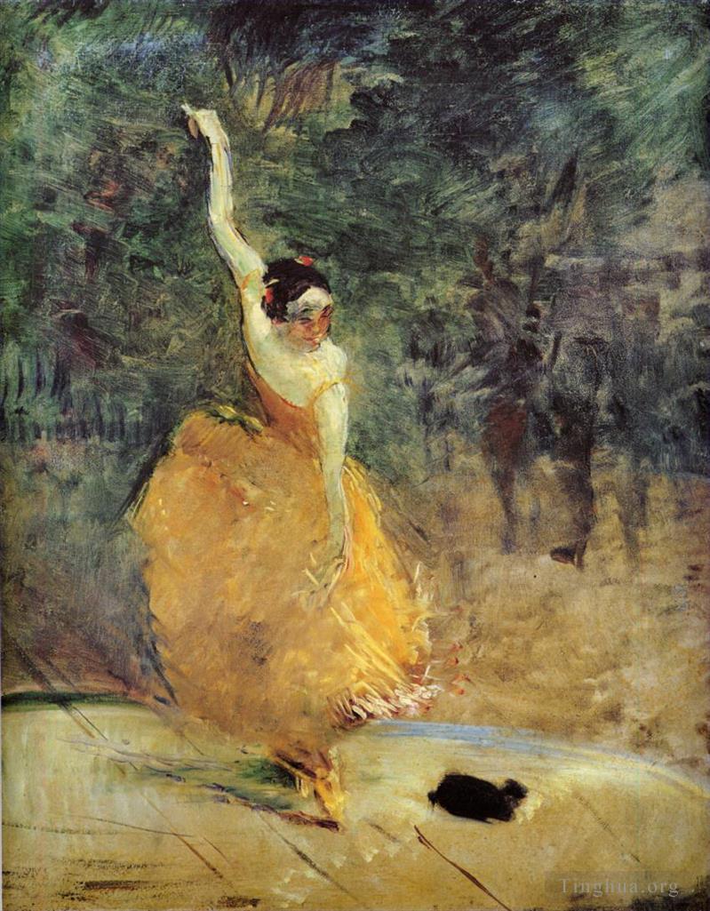 亨利·德·图卢兹·劳特累克作品《西班牙舞者,1888》