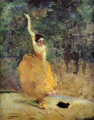 艺术家亨利·德·图卢兹·劳特累克作品《西班牙舞者,1888》