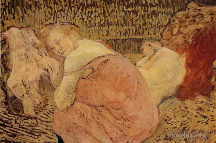 亨利·德·图卢兹·劳特累克作品《两个朋友,1895》