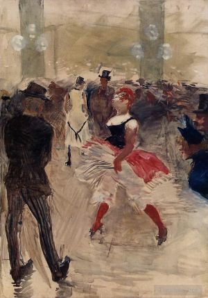 艺术家亨利·德·图卢兹·劳特累克作品《蒙马特爱丽舍大街,1888》