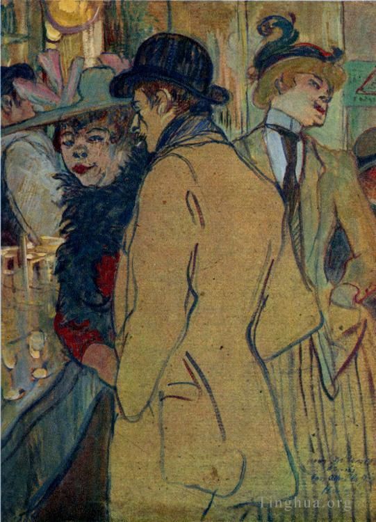 亨利·德·图卢兹·劳特累克 的各类绘画作品 -  《阿尔弗雷德·拉吉涅,1894》