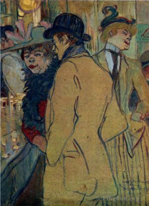 艺术家亨利·德·图卢兹·劳特累克作品《阿尔弗雷德·拉吉涅,1894》