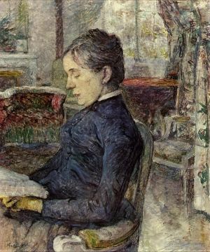 艺术家亨利·德·图卢兹·劳特累克作品《伯爵夫人,1887》