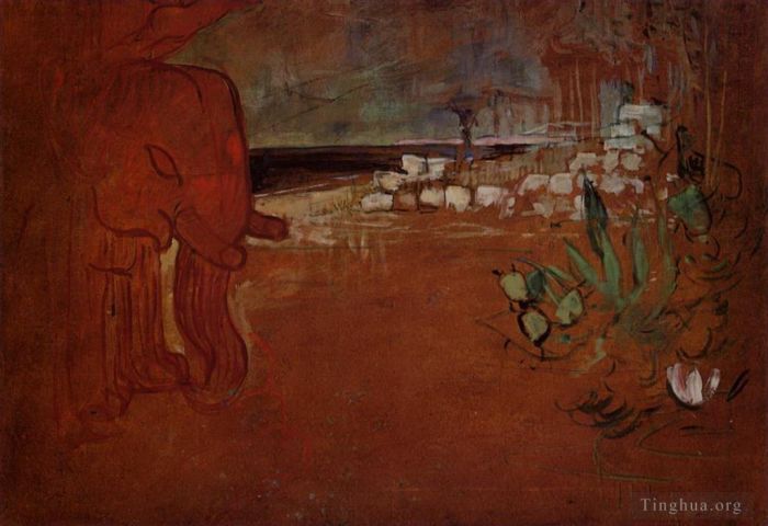 亨利·德·图卢兹·劳特累克 的各类绘画作品 -  《印度装饰,1894》